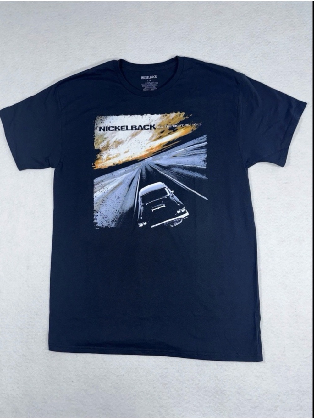 Nickelback All The Right Reasons Tour T Shirt Men’s X-Large Graphic Band Tee